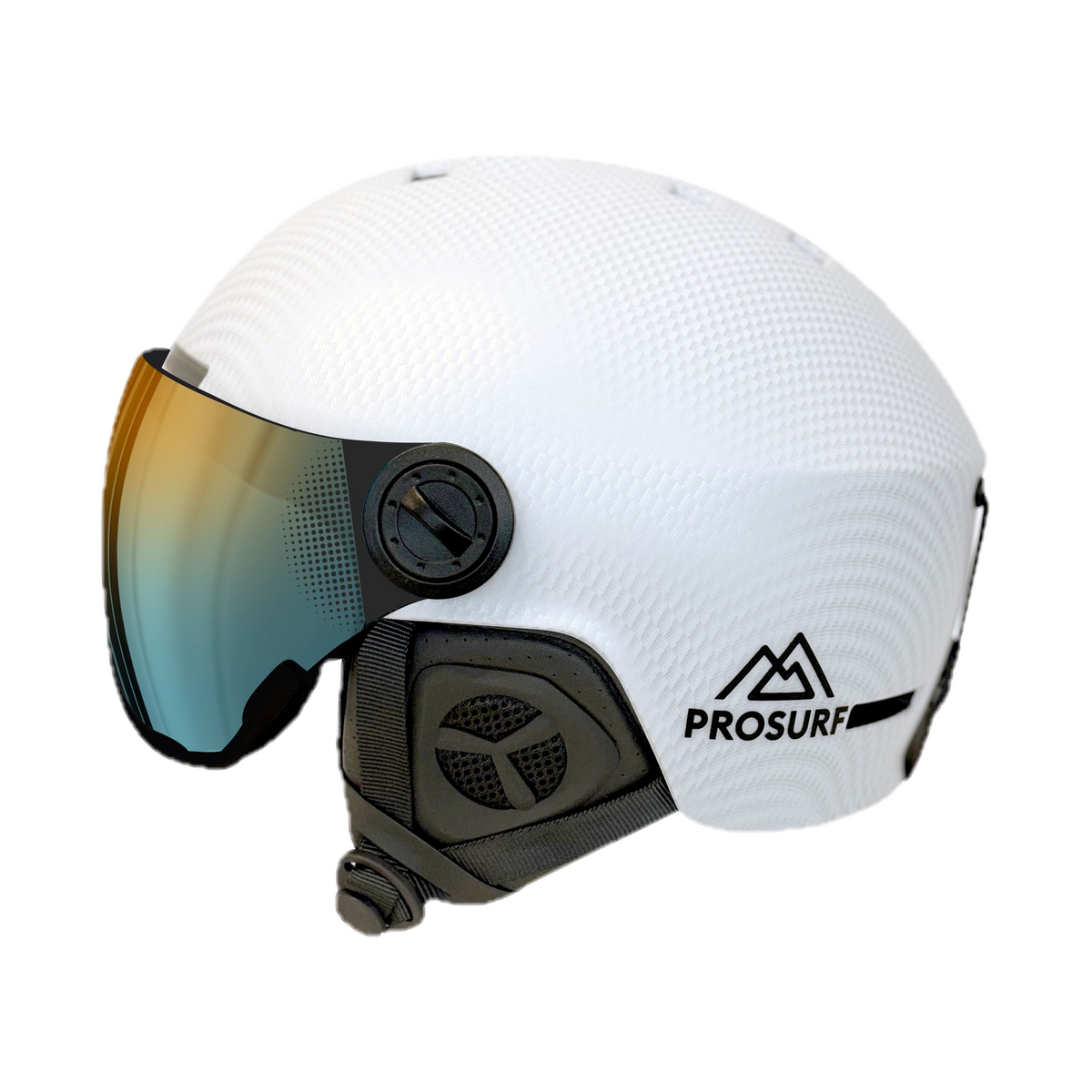 Casque de ski Carbon Visor blanc, visière photochromique