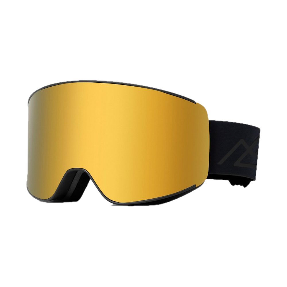 Masque de ski PROSURF Magnet photochromique, monture et sangle noires, écran bronze