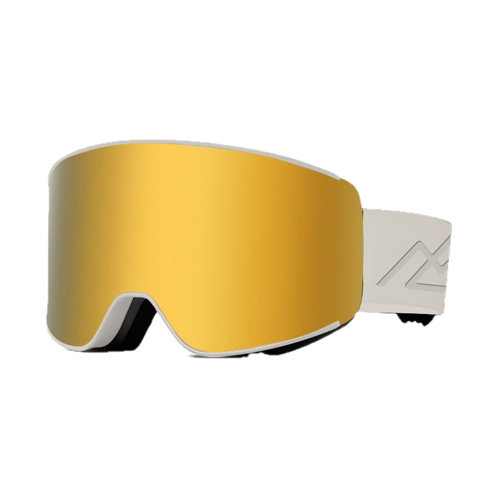Masque de ski PROSURF Magnet photochromique, sangle craie, écran bronze